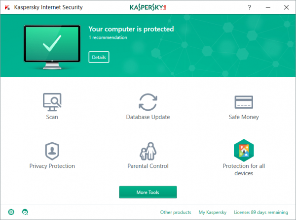 Ứng dụng Kaspersky Security Scan rất hữu ích khi người dùng muốn cài 2 phần mềm diệt virus